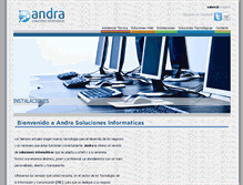 Tablet Screenshot of andrasoluciones.com
